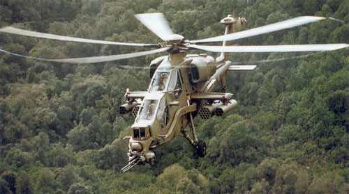 Agusta A129. A versão antiga no Mangutsa